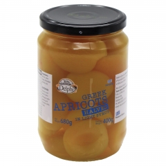 Delphi Greek Apricot Halves in Light Syrup. 680gm.